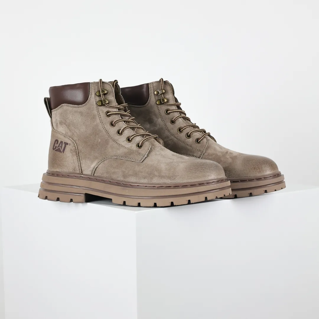 Copywriting price 💰620 Core recommendation Good price CAT Carter tough guy bulldozer brand classic versatile outdoor casual rhubarb boots series Guangdong factory quality 25ss autumn and winter new style Perennial fashion trend matching The fabric is imported from Italy frosted cowhide All shoes are made of genuine cowhide materials from outsole to hardware are made from OEM raw materials Good products do not kill pigs First order quality is strictly controlled Full set of official website unified packaging Special for cold protection and outdoor use this winter Daily casual matching, a must-have for stylish men. Size: 38 39 40 41 42 43 44 (one size larger)